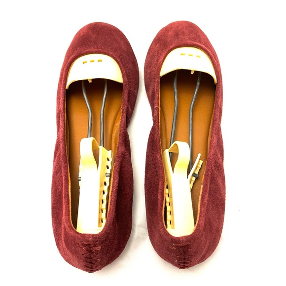 Lucky Brand Burgundy Ballet Flats LP- Erin 8,5 - Picture 5 of 11